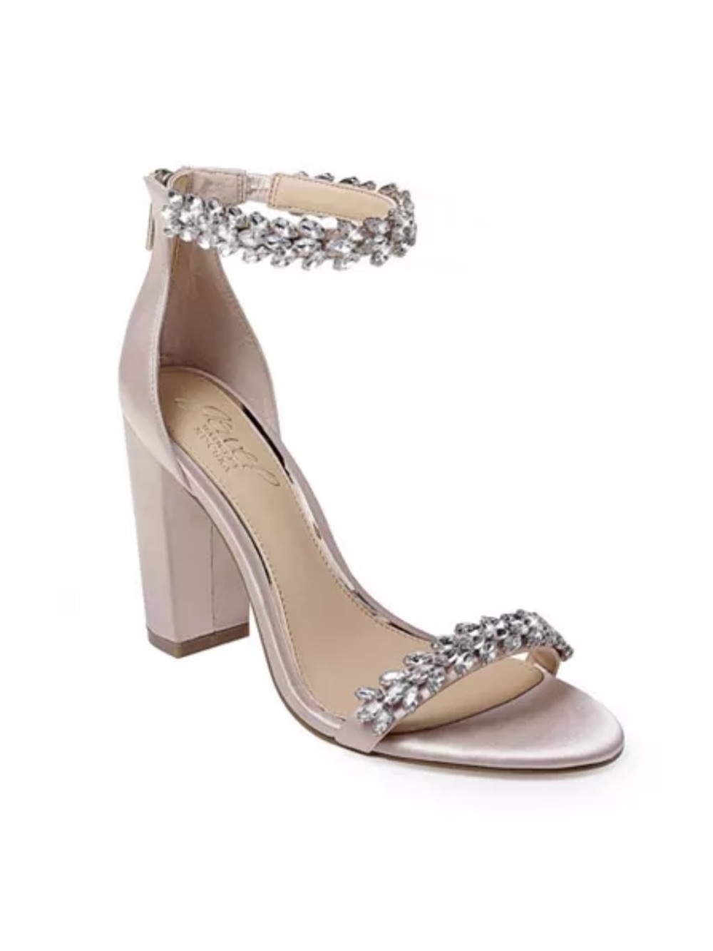 New Jewel Badgley Mischka champagne cocktail formal heel 9.5
